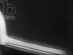 Fairground caravan traveling through countryside towards Fontainebleau. Fairground people arrive and register. 1947 Stock Footage