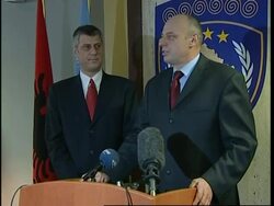 WRAP Kosovo Serb reax on Thaci ADDS Thaci comment on future News Clip