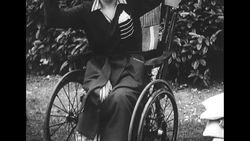 Queen Elizabeth visits wounded British soldiers at hospital in Surrey, England, during World War II News Clip