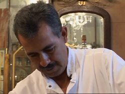 Barber shop entertains clients with the tango Instructional Video