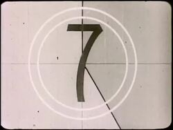 countdown film leader Stock Footage