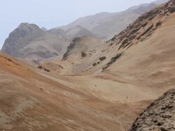 WS View of Mountains / South Of Peru, Nazca, Peru Stock Footage