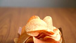 potato chips Stock Footage