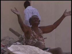 The Haitian government has been forced to work in makeshift offices out in the open, which make coordinating the relief effort harder. News Clip