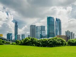 Citylapse of Shenzhen Stock Footage