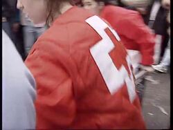 SPAIN: PAMPLONA: 6 INJURED IN BULL RUN AT SAN FERMIN FESTIVAL News Clip