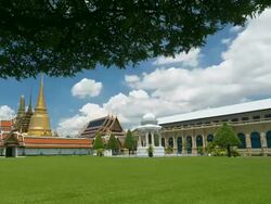 Bangkok, Wat Phra Kaeo Stock Footage