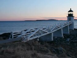 Maine: Marshall Point Lighthouse Stock Footage