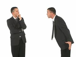 HD LOOP: Businessmen Arguing Stock Footage