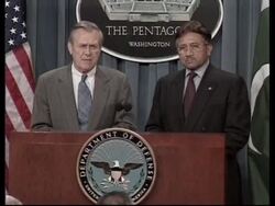 Pakistani president meets Rumsfeld and Senate FP committee News Clip