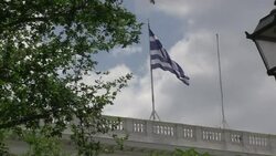 CLEAN: Top Greek parties in crisis cabinet talks with president News Clip