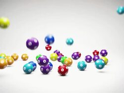 Falling Lotto Balls Stock Footage