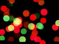 Blurred Blinking Christmas Lights Stock Footage