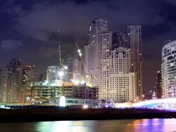 Dubai Marina Timelapse Stock Footage