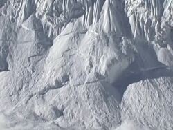 MS TD People walking on ice / Mt. Everest, Nepal Stock Footage