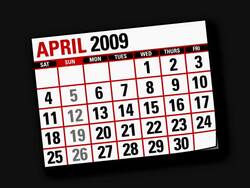calendar two thousand and nine Stock Footage