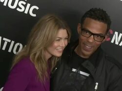 Ellen Pompeo, Chris Ivery at 2013 Roc Nation Pre-Grammy Brunch 2/9/2013 in West Hollywood, CA.(Footage by WireImage Video/Getty Images Entertainment Video) Stock Footage
