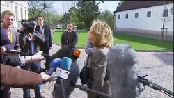 Finance ministers arrive for more talks on Portugal bailout News Clip