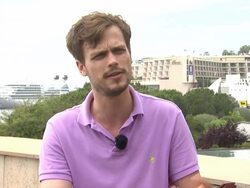 INTERVIEW: Matthew Gray Gubler on how he doesn't care about the critics at the 51st Monte-Carlo Television Festival - Matthew Gray Gubler Interview at Monte-Carlo . (Footage by WireImage Video/Getty Images Entertainment Video) Stock Footage