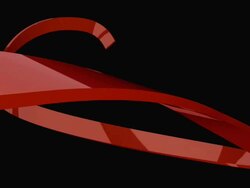 3D Red Stroke Stock Footage