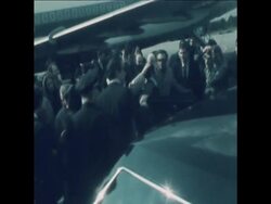 SYND 04/04/72 Charlie Chaplin back in the us after 20 years News Clip