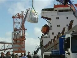 Ship carrying over 3 tons of cocaine seized off Sp Stock Footage