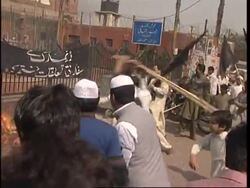 Thousands protest against publication of Prophet caricatures News Clip