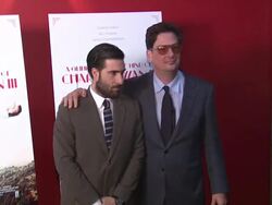 Jason Schwartzman and Roman Coppola at A Glimpse Inside the Mind of Charles Swan III - Arrivals Stock Footage
