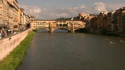 Ponte Vecchio in afternoon light, Florence Stock Footage