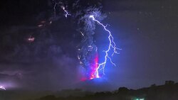 CLEAN : Chile volcano erupts for first time in decades News Clip