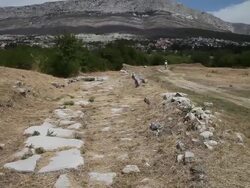 Roman forum, Salona Stock Footage