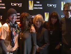 Wilmer Valderama, Marionette Gibson, Rob Morrow, Alfre Woodard, Barbara Lowery, Robin Bronk and Tim Daly at Bing Bar Sundance 2012 - Day 5 in Park City, Utah, on 1/23/2012 (Footage by WireImage Video/Getty Images Entertainment Video) Stock Footage