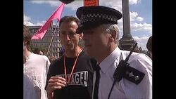 Outrage! protest in Trafalgar Square News Clip