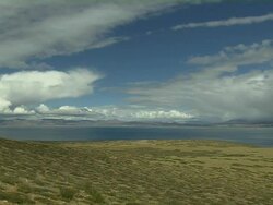 Time Lapse Mansarovar Lake Lhasa Tibet China Stock Footage