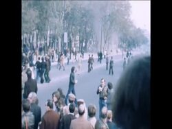 SYND 2 12 77 RIGHT WING MARCH AND BOMB EXPLOSION News Clip