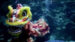 CLEAN : Underwater lion dance celebrates Lunar New Year in Malaysia News Clip