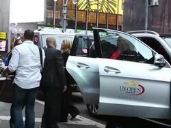 2013 US Open Champion Serena Williams - New York City Trophy Tour Stock Footage