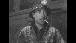 Miners taking break while working in salt mine in Nova Scotia as part of war effort during World War II News Clip