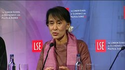 SUU KYI AT LSE DEBATE DURING FIRST VISIT TO UK IN 24 YEARS Instructional Video