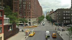New York City Streets Pan Stock Footage