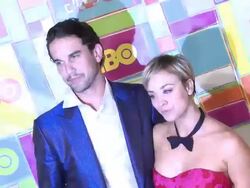 Kaley Cuoco and Ryan Sweeting at HBO's Official 2014 Emmy After Party Stock Footage
