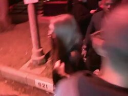 Emile Hirsch in a Phantom Black Mask departs a Halloween Party in Casamigos Tequila in Beverly Hills Stock Footage