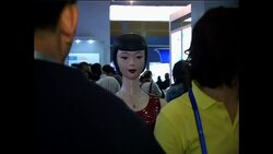 Domestic goddess robots at China Tech Fair News Clip