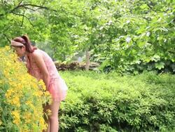 Young man and woman using a digital tablet at the riverside cafe Stock Footage