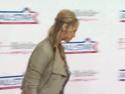 Stacy Keibler at the T-Mobile Magenta Carpet At The 2011 NBA All-Star Game at Los Angeles CA. (Footage by WireImage Video/GettyImages) Stock Footage