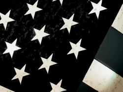 American Flag  Close Up - Sketched Style Stock Footage