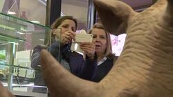 CLEAN : White rhino killed in zoo honoured with chocolate sculpture News Clip