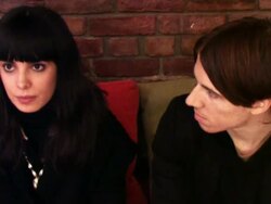 School of Seven Bells Interview (clip 7) Stock Footage