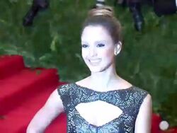 Jessica Alba at "PUNK: Chaos To Couture" Costume Institute Gala Stock Footage