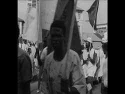 SYND 4-6-69 NIGERIAN TRADE UNION LEADERS PROTEST News Clip